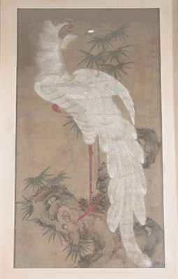 Lot 4231 - Chinese Ink and Color on Silk Painting of a...