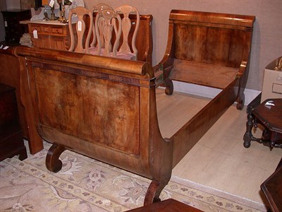 Lot 2413 - Empire Rosewood Sleigh Bed Height 42 inches,...