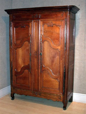 Lot 2439 - Louis XV Style Oak Armoire Height 6 feet 9...