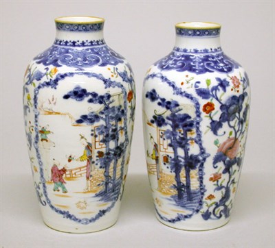 Lot 2196 - Pair of Chinese Famille Rose Enamel and...