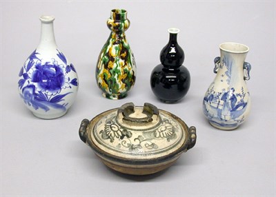 Lot 2187 - Four Asian Vases; Together with a Japanese...