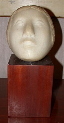 Lot 2124 - Asian Marble Carving of a Female Head On a...