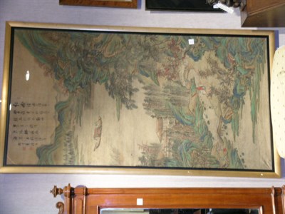 Lot 2155 - Two Chinese Ink and Color on Silk Paintings...
