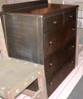 Lot 2127 - Metal Clad Chest of Drawers Height 37 inches,...