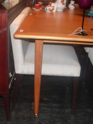 Lot 292 - Set of Four Silk Upholstered Wenge Wood Dining...