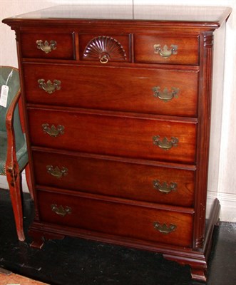 Lot 2335 - Georgian Style Mahogany Chest Height 47 inches,...