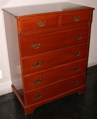 Lot 2342 - Georgian Style Cherry Chest Height 43 inches,...