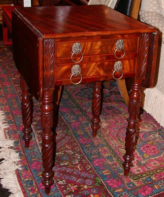 Lot 2351 - Federal Style Mahogany Drop-Leaf Side Table...
