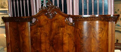 Lot 2356 - Georgian Style Walnut Bedstead Height 66...
