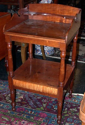 Lot 2377 - Federal Style Pine Washstand Height 34 inches,...