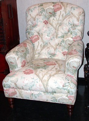 Lot 2378 - Continental Style Upholstered Library Chair