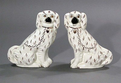 Lot 2147 - Pair of Staffordshire Type Lustre Decorated...