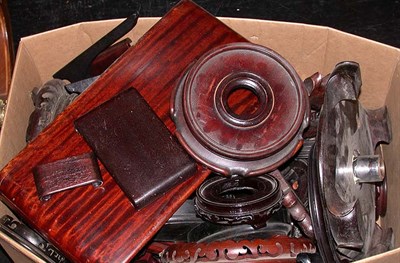 Lot 2107 - Miscellaneous Group of Chinese Carved Hardwood...