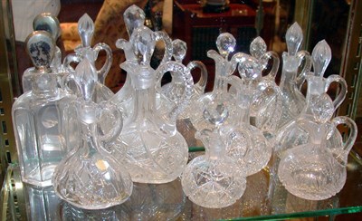 Lot 2488 - Miscellaneous Group of Seven Cut Glass Cruet...