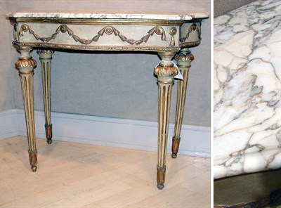 Lot 4344 - Italian Neoclassical Gilt and Painted Console...
