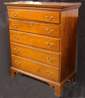 Lot 2121 - Chippendale Maple and Birch Chest of Drawers...