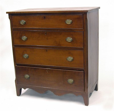 Lot 2139 - Federal Cherry Chest of Drawers Early 19th...