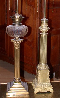 Lot 2442 - Two Neoclassical Style Gilt-Metal Two-Light...