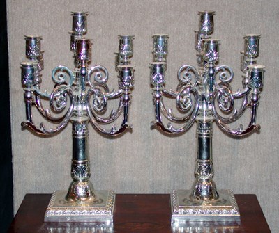 Lot 2597 - Pair of Neoclassical Style Silver Plated...