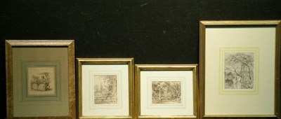 Lot 2018 - French School 19th Century PARC MONCEAU: TWO...