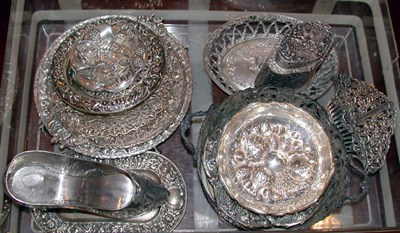 Lot 2593 - Miscellaneous Group of Repousse Sterling...