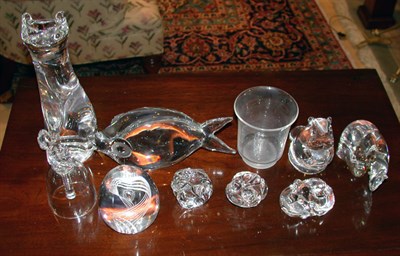 Lot 2490 - Ten Steuben Glass Decorations