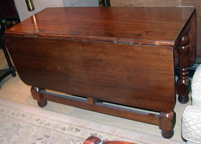 Lot 2473 - Continental Fruitwood Drop-Leaf Dining Table...