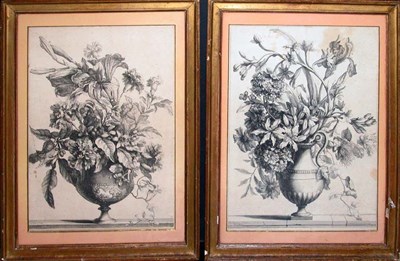 Lot 2068 - J. Baptiste [FLOWERS IN URNS] Two engravings....
