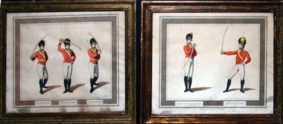 Lot 2064 - Thomas Rowlandson [FENCING STUDIES] Two...