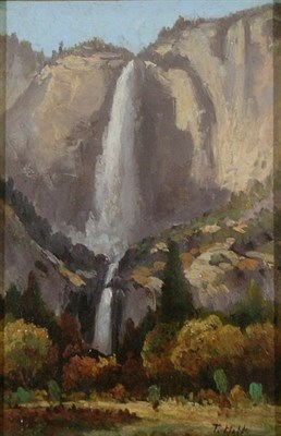 Lot 119 - Thomas Hill 1829-1908 YOSEMITE FALLS Signed...