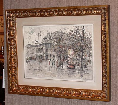 Lot 2084 - Hans Figura [STREET SCENE, PARIS] Color...