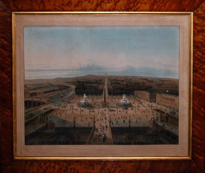 Lot 2074 - J. Bachmann PLACE DE LA CONCORDE Hand-colored...