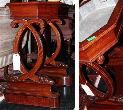 Lot 2167 - Empire Style Mahogany Jardiniere Height 30 1/2...