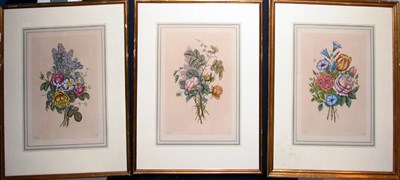 Lot 2050 - After Jean Louis Prevost [BOUQUETS OF FLOWERS]...