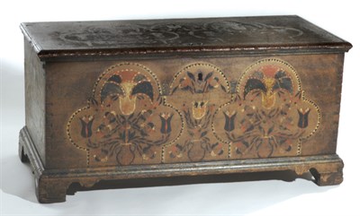 Lot 3135 - Painted and Decorated Blanket Chest...