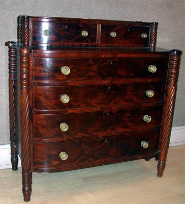 Lot 3149 - Late Federal Mahogany Chest of Drawers North...