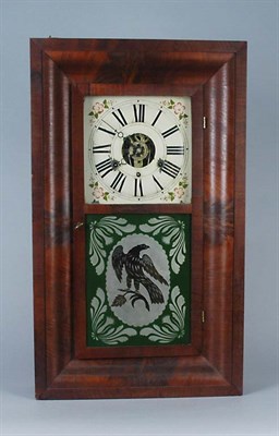 Lot 2281 - Mahogany Ogee Shelf Clock Mid 19th century...