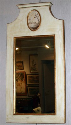Lot 2341 - Neoclassical Style Gilt and Painted Wood Mirror