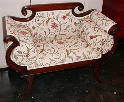 Lot 2393 - Federal Style Mahogany Diminutive Settee