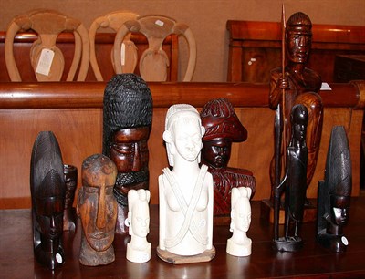 Lot 2481 - Miscellaneous Group of African Carved Wood and...