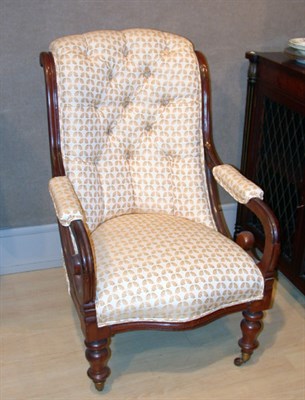 Lot 2509 - Georgian Style Mahogany Library Chair