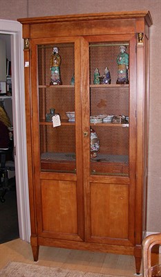 Lot 2461 - Empire Style Walnut Bibliotheque