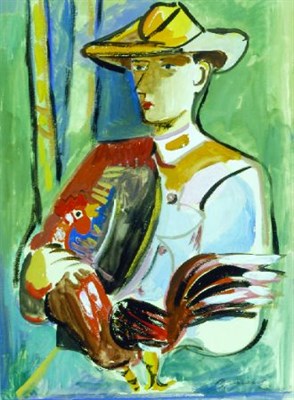 Lot 7 - Mariano Rodriguez Cuban, 1912-1990 MAN HOLDING...