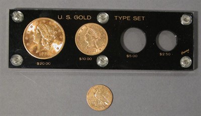 Lot 384 - Three U.S. Gold Coins