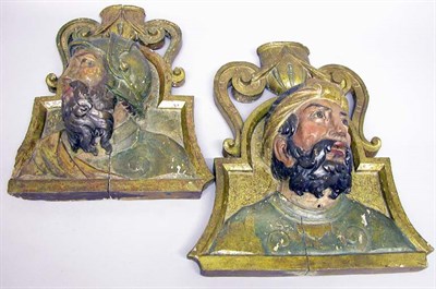 Lot 4298 - Pair of Continental Baroque Style Polychrome...