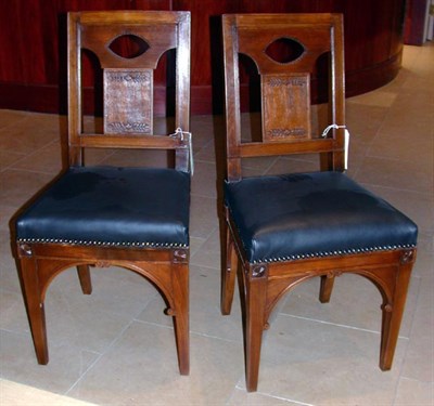 Lot 4312 - Pair of Charles X Mahogany Side Chairs Second...