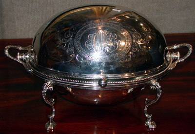 Lot 2602B - Georgian Style Silver Plated Breakfast Server