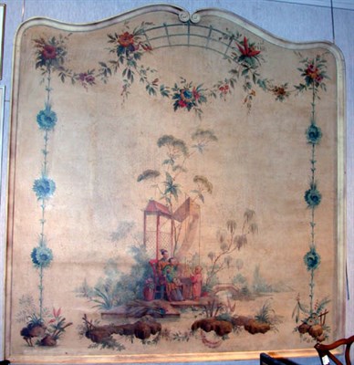 Lot 2393A - Louis XV Style Chinoiserie Decorated Panel
