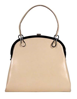 Lot 266 - Loewe Vanilla Leather Handbag Italian, 1960s...
