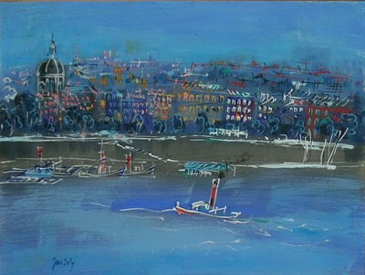 Lot 101 - Jean Dufy French, 1888-1964 LA SEINE Signed...